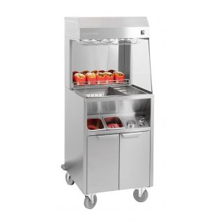 Mobiel Frites uitgifte- en warmhoudstation Dubbel verwarmd 600 - Casselin - 1