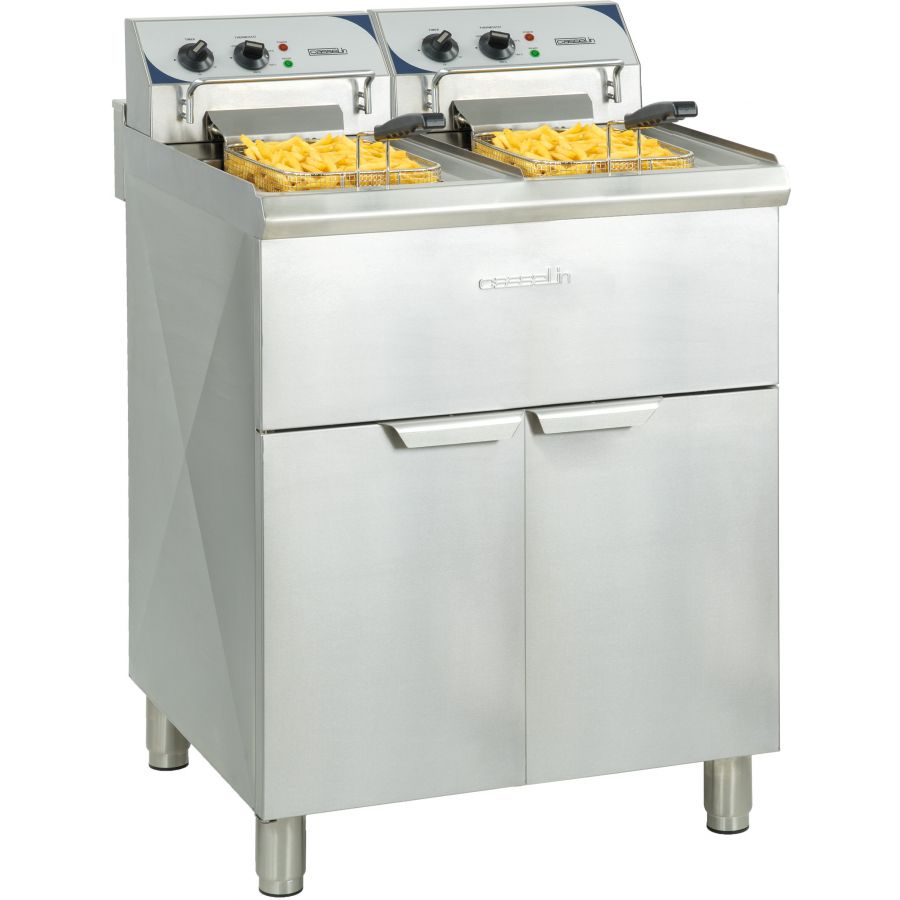 FRITEUSE ACIER INOX 1 BAC 10 LITRES CUVE AMOVIBLE PROFESSIONNELLE 3614005, Helloshop26