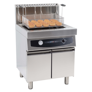 Friteuse à beignets gaz avec soubassement 35 litres - Casselin - 1