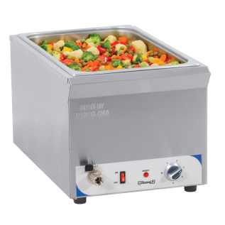 Bain-marie avec robinet de vidange GN 1/1 - 200 mm - Casselin - 1