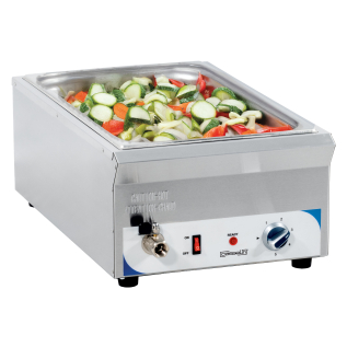 Bain-marie avec robinet de vidange GN 1/1 - 100 mm - Casselin - 1