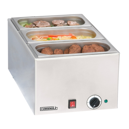 Bain-marie avec 3 x GN 1/3