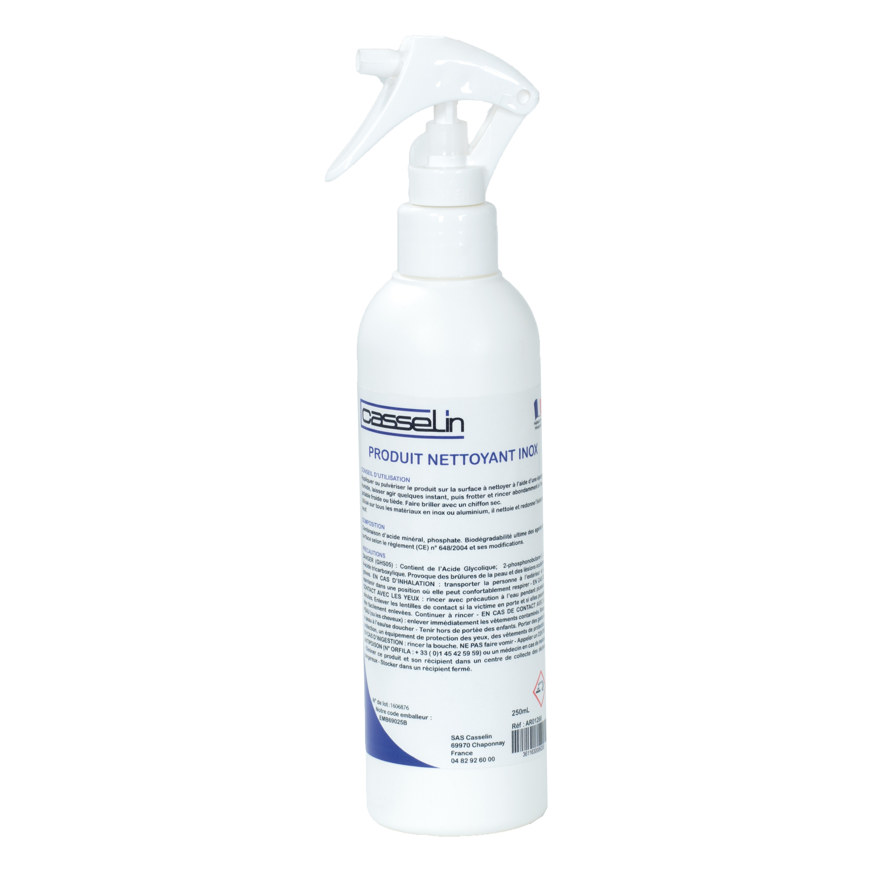 Spray nettoyant pour les surfaces en inox